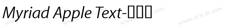 Myriad Apple Text字体转换 Myriad Apple Text字体转换